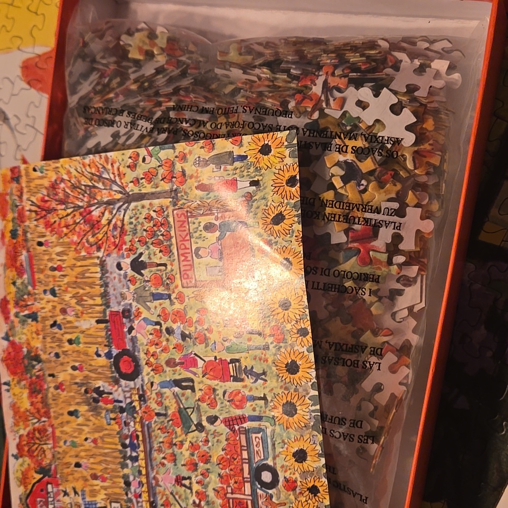 Galison - Pumpkin Patch By Michael Storrings 1000 piece puzzle - Picture 2 of 4